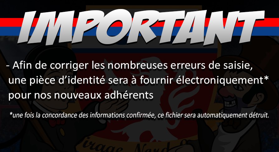 Informations inscription